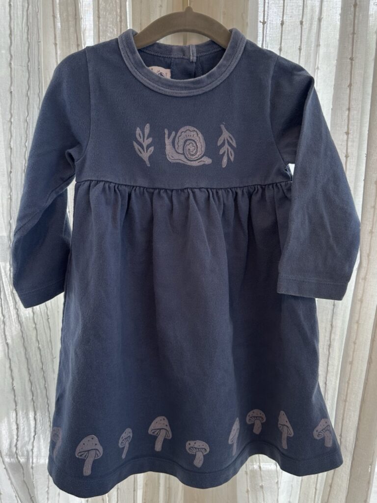 Velvet Snail Dress