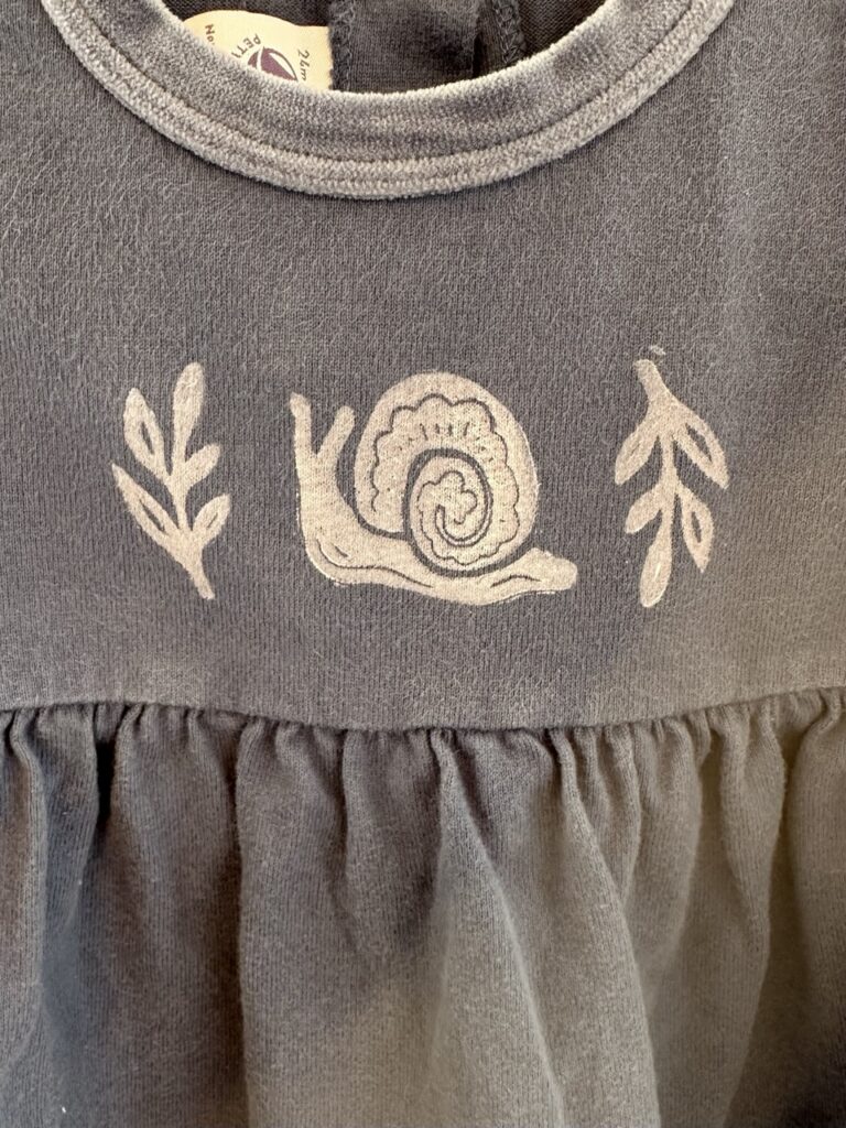 Velvet Snail Dress