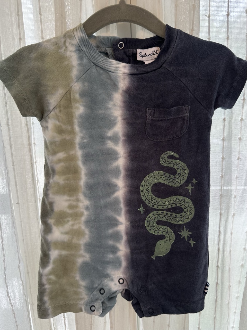 Tie Dye Snake Romper - Image 1