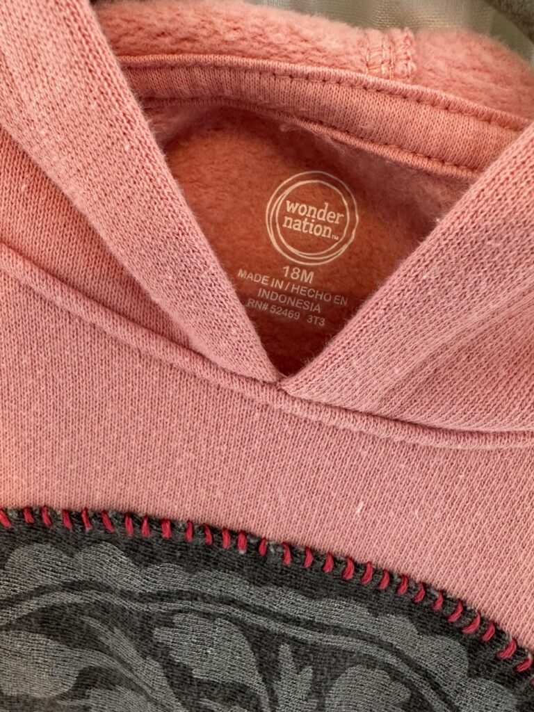 Floral Stitched Pink Sweatshirt