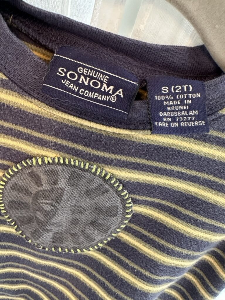Sun Stitched Striped Shirt